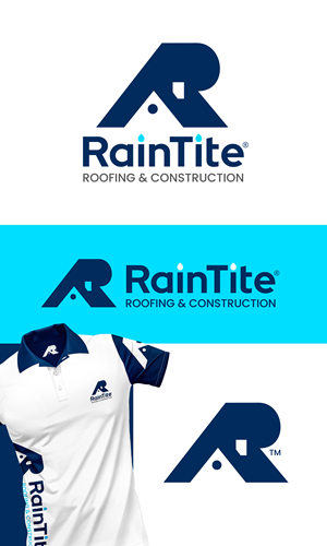 Logo Design by Duvai Studio for RainTite Roofing & Construction | Design #35388809