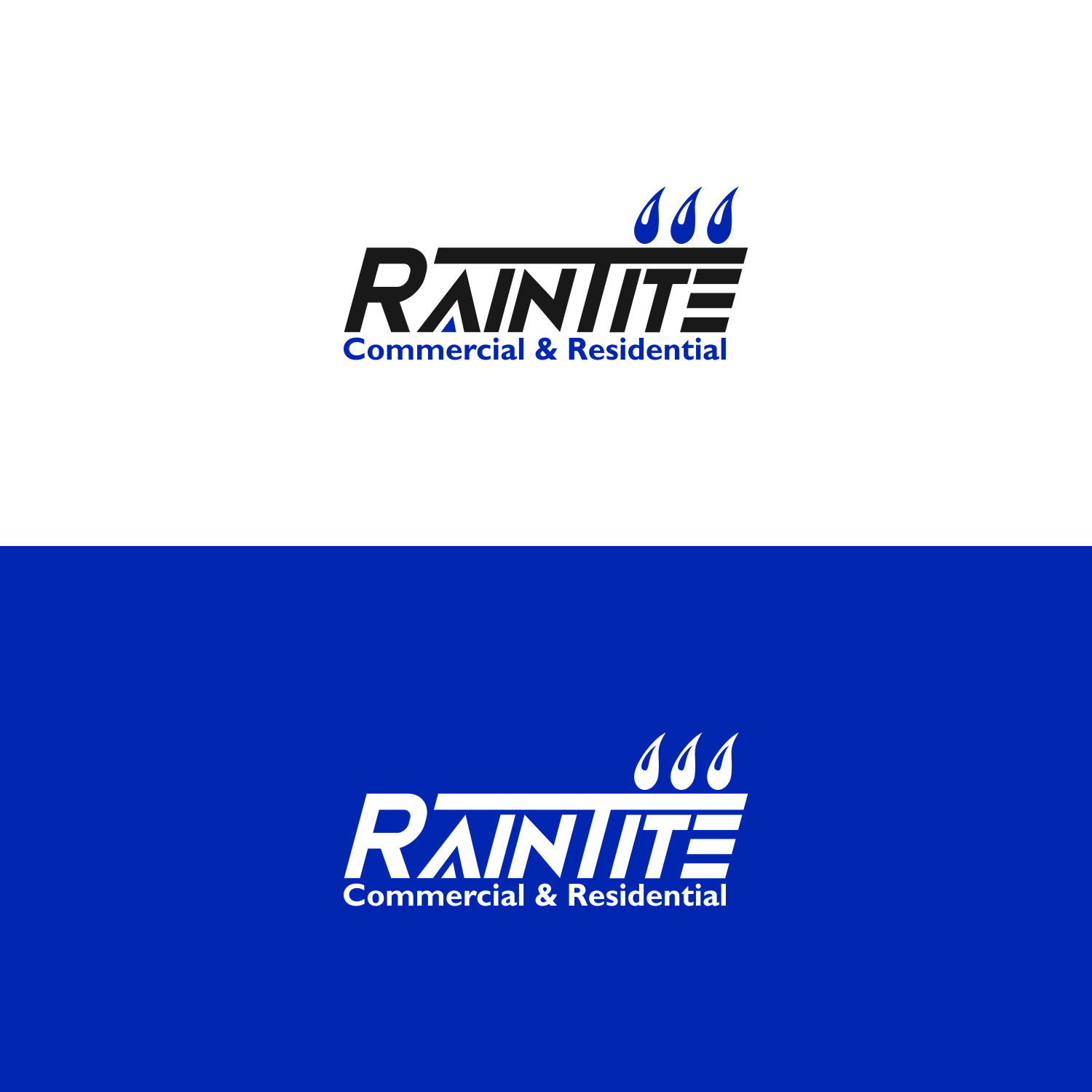 Logo Design by agung 25 for RainTite Roofing & Construction | Design #35418598