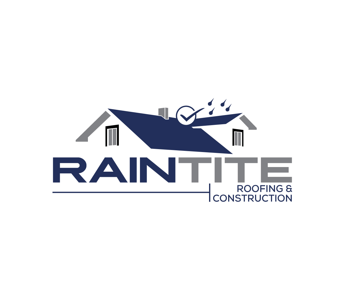 Logo Design by Om Namah Shivay for RainTite Roofing & Construction | Design #35389969