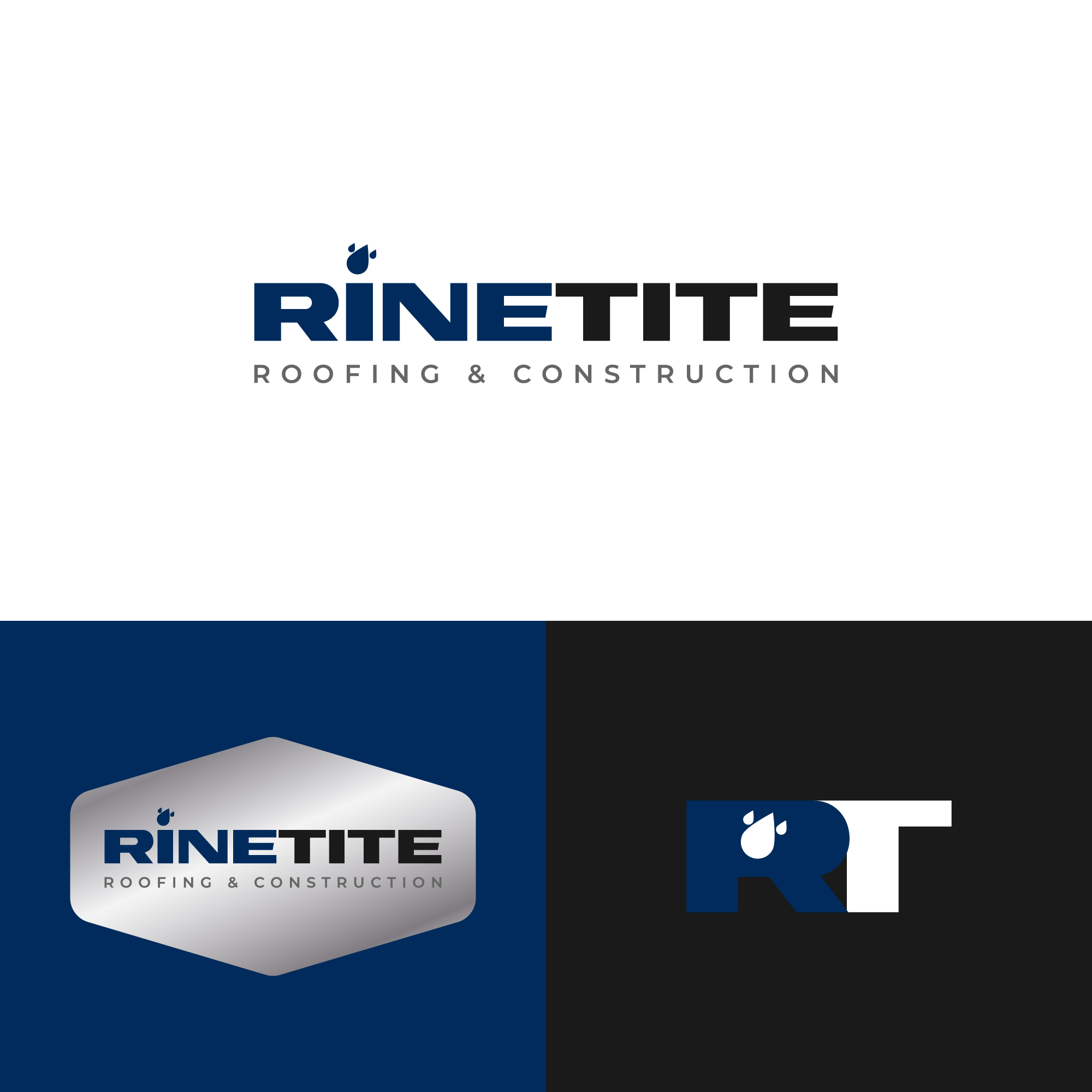 Logo Design by Rakfa for RainTite Roofing & Construction | Design #35387162