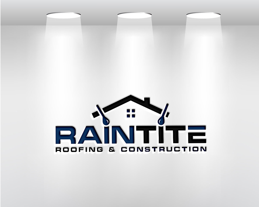 Logo Design by amran mollaa for RainTite Roofing & Construction | Design #35388457
