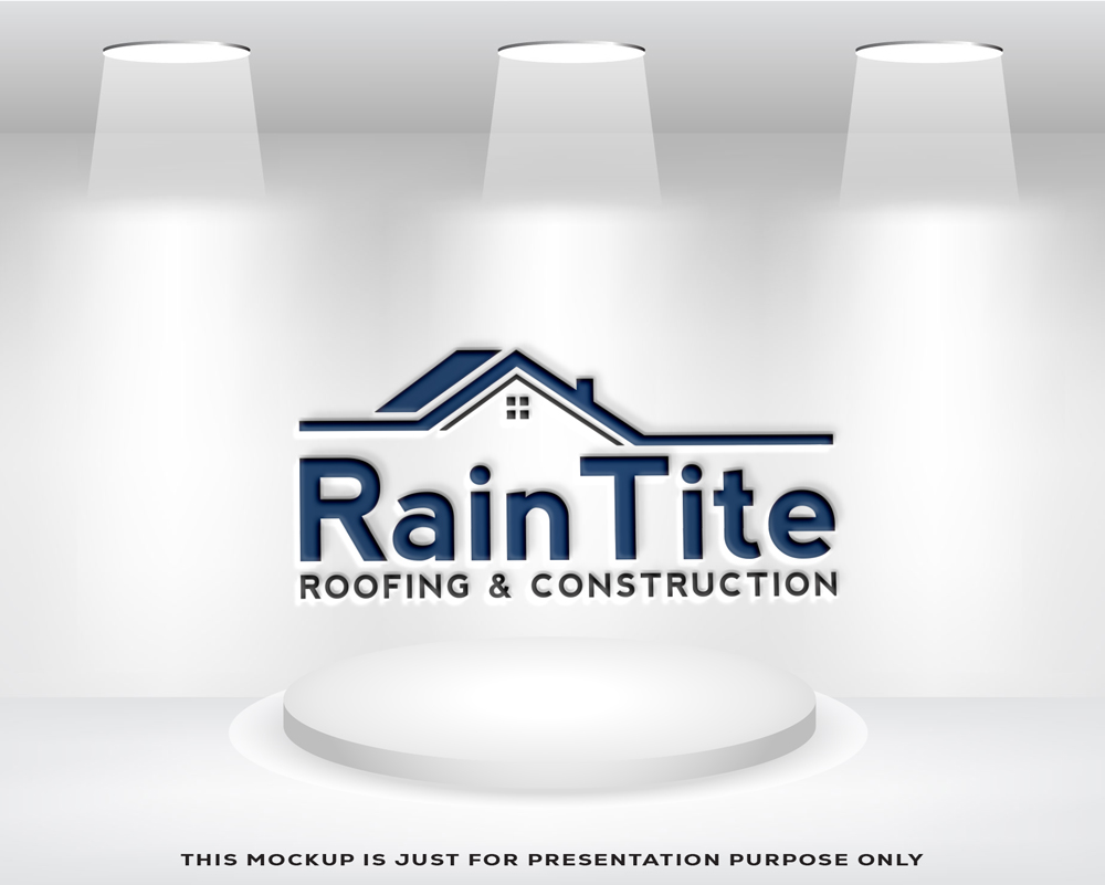 Logo-Design von Razaq für RainTite Roofing & Construction | Design #35387368