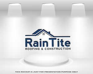 Logo Design by Razaq for RainTite Roofing & Construction | Design: #35387368