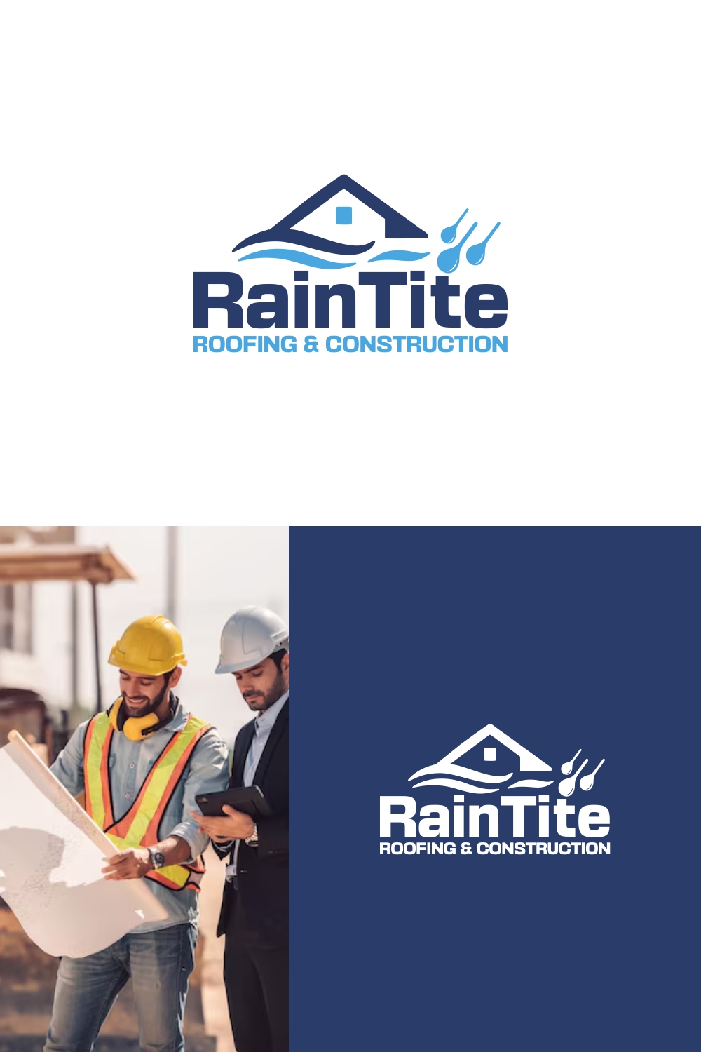 Logo Design by SanaPixel for RainTite Roofing & Construction | Design #35387243