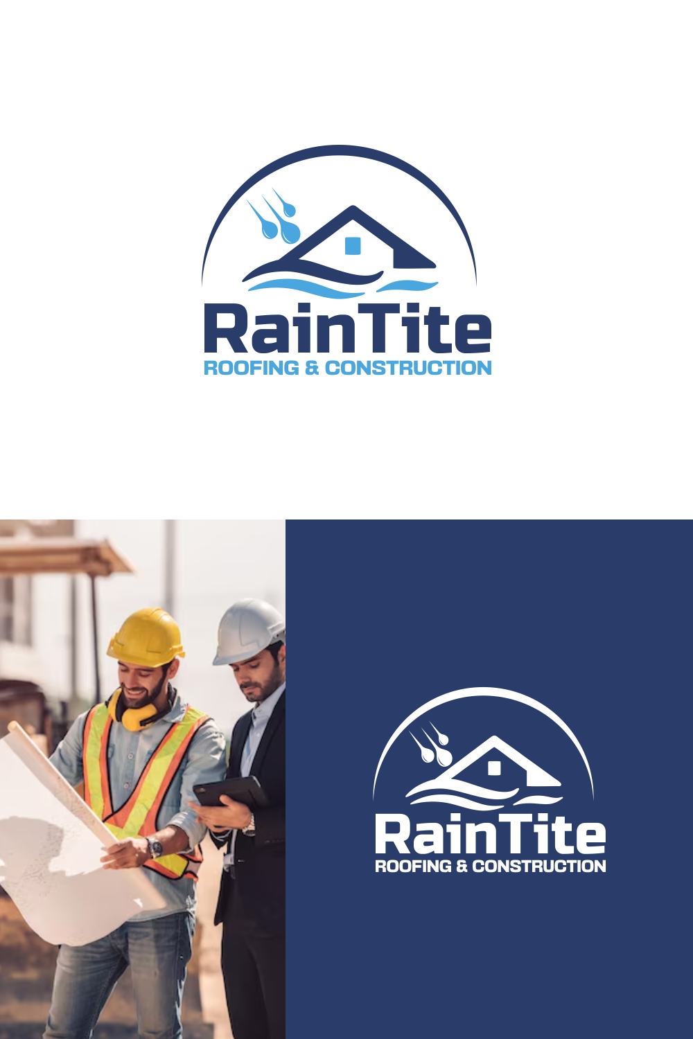Logo Design by SanaPixel for RainTite Roofing & Construction | Design #35387244