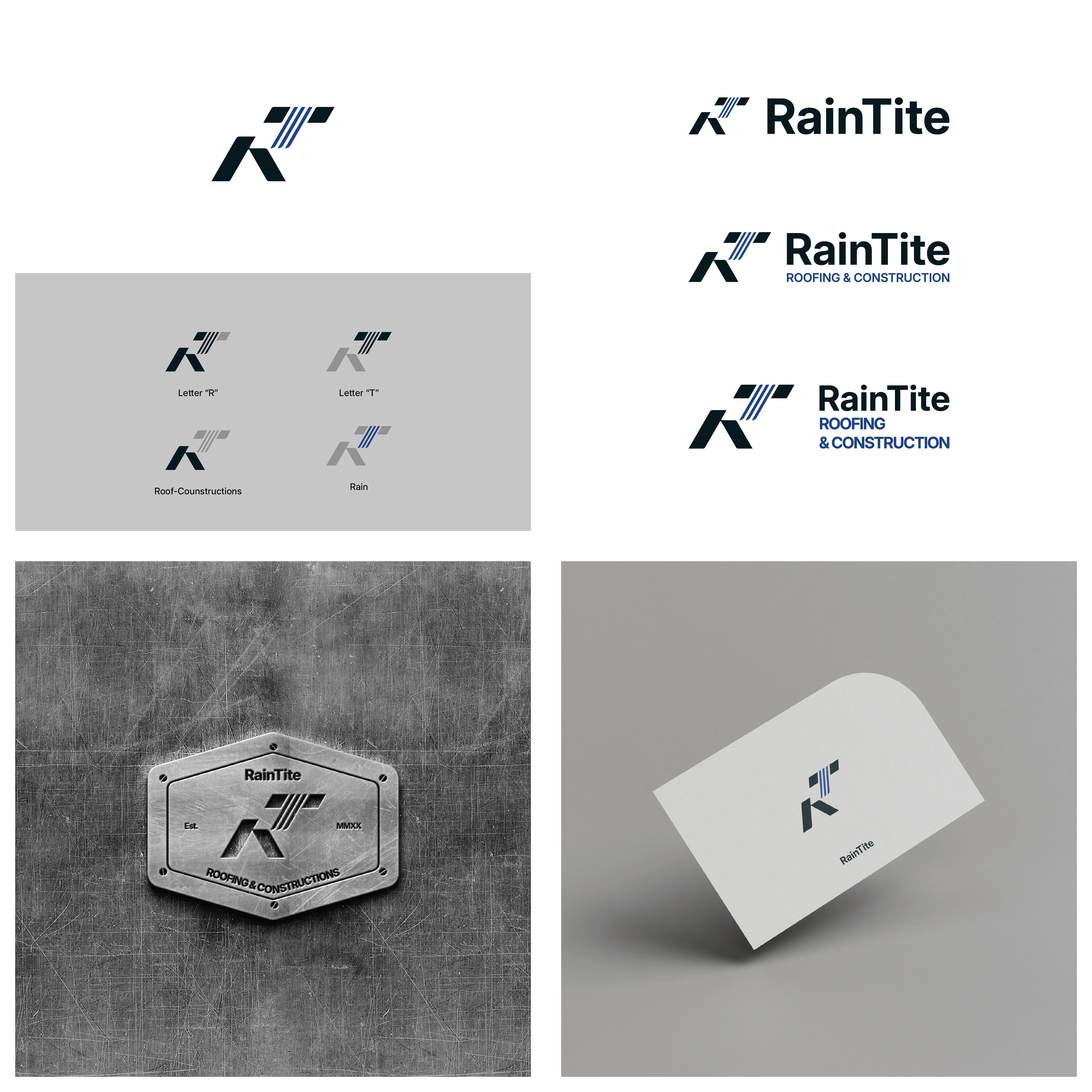 Logo Design by Liburate for RainTite Roofing & Construction | Design #35424742