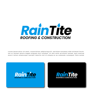 Diseño de Logo por 99 Art.. para RainTite Roofing & Construction | Diseño: #35387370