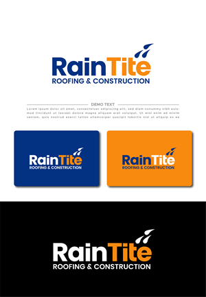 Diseño de Logo por 99 Art.. para RainTite Roofing & Construction | Diseño: #35387723
