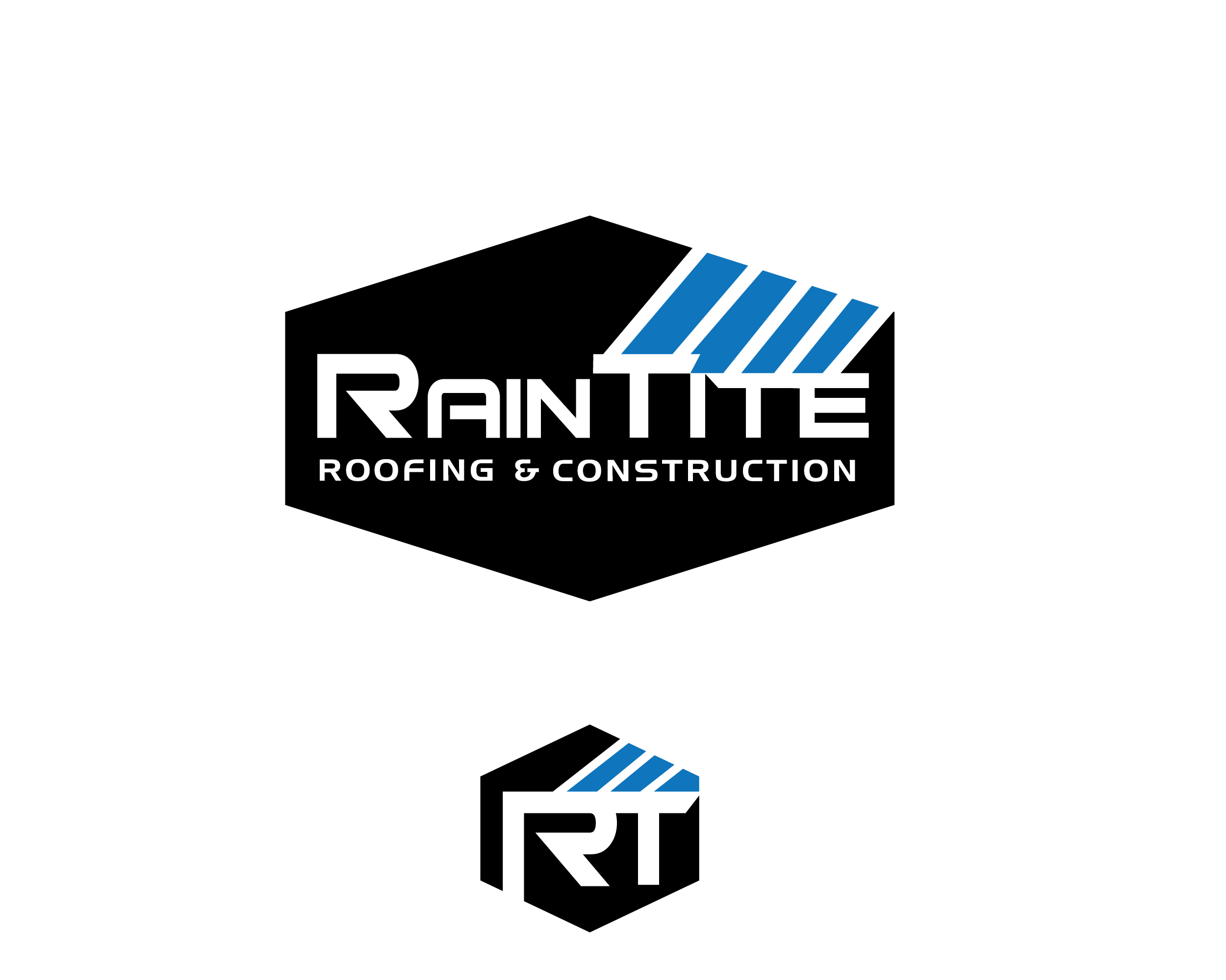 Logo Design by renderman for RainTite Roofing & Construction | Design #35387623