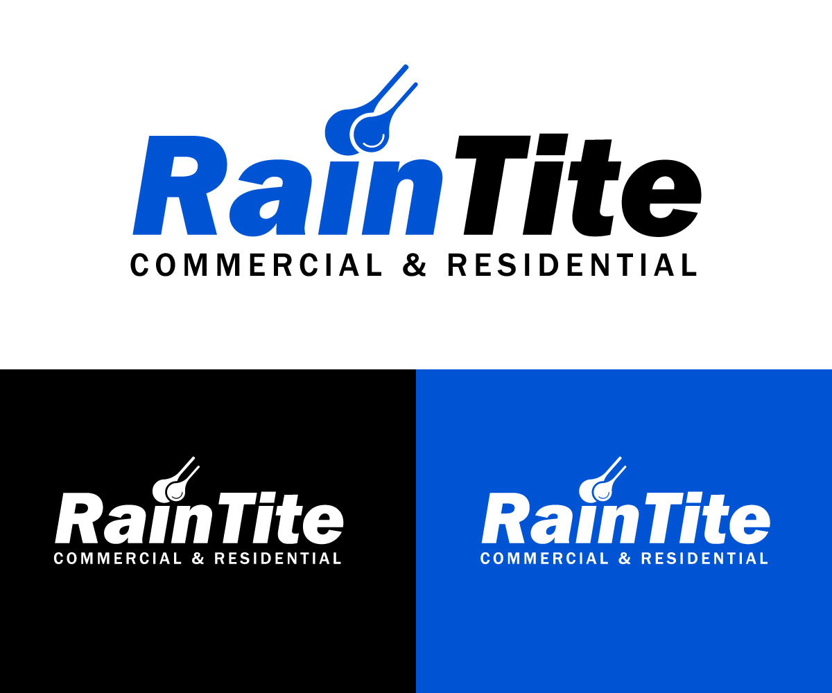 Logo Design by RaKu 2 for RainTite Roofing & Construction | Design #35427133