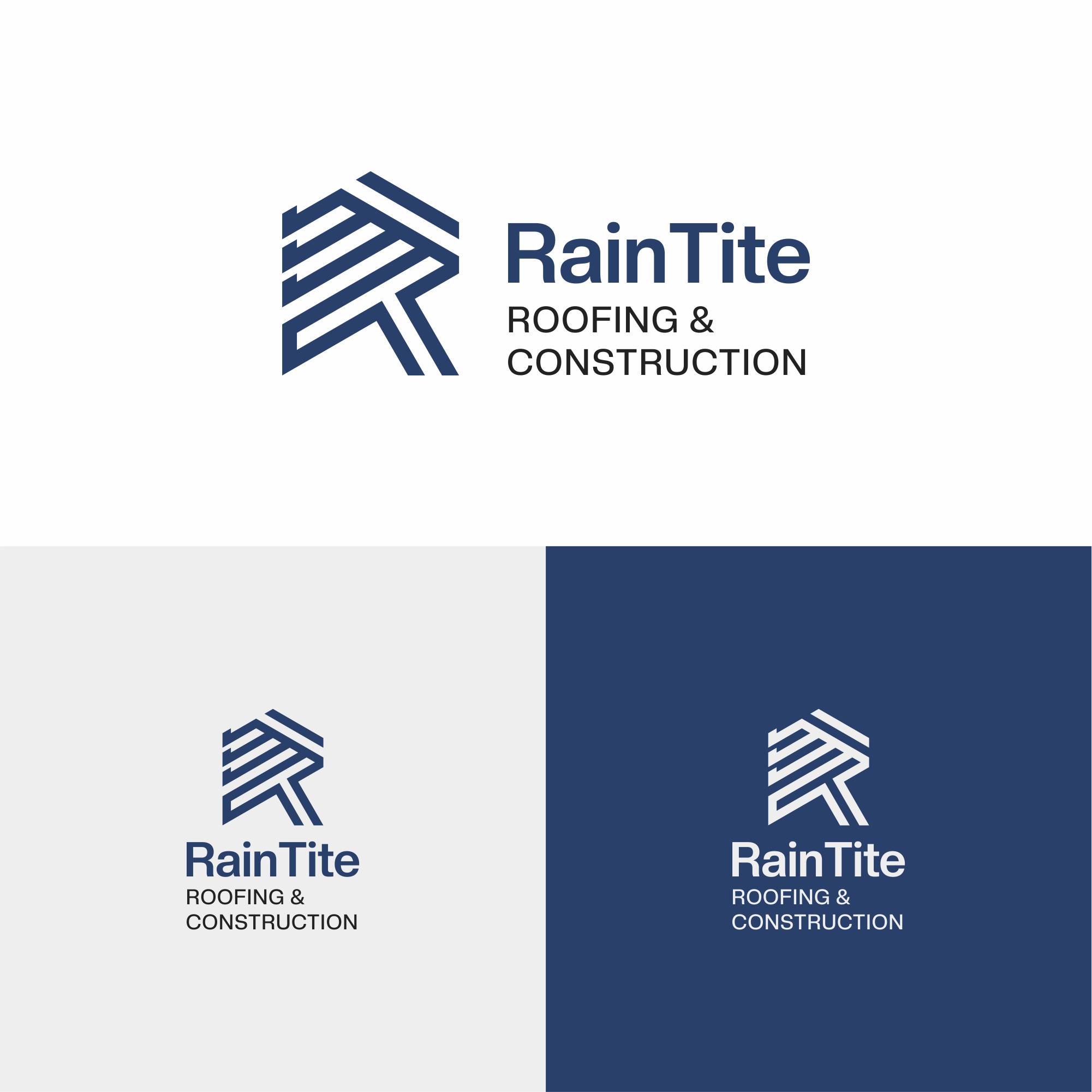 Diseño de Logo por madrisaldi para RainTite Roofing & Construction | Diseño #35389718