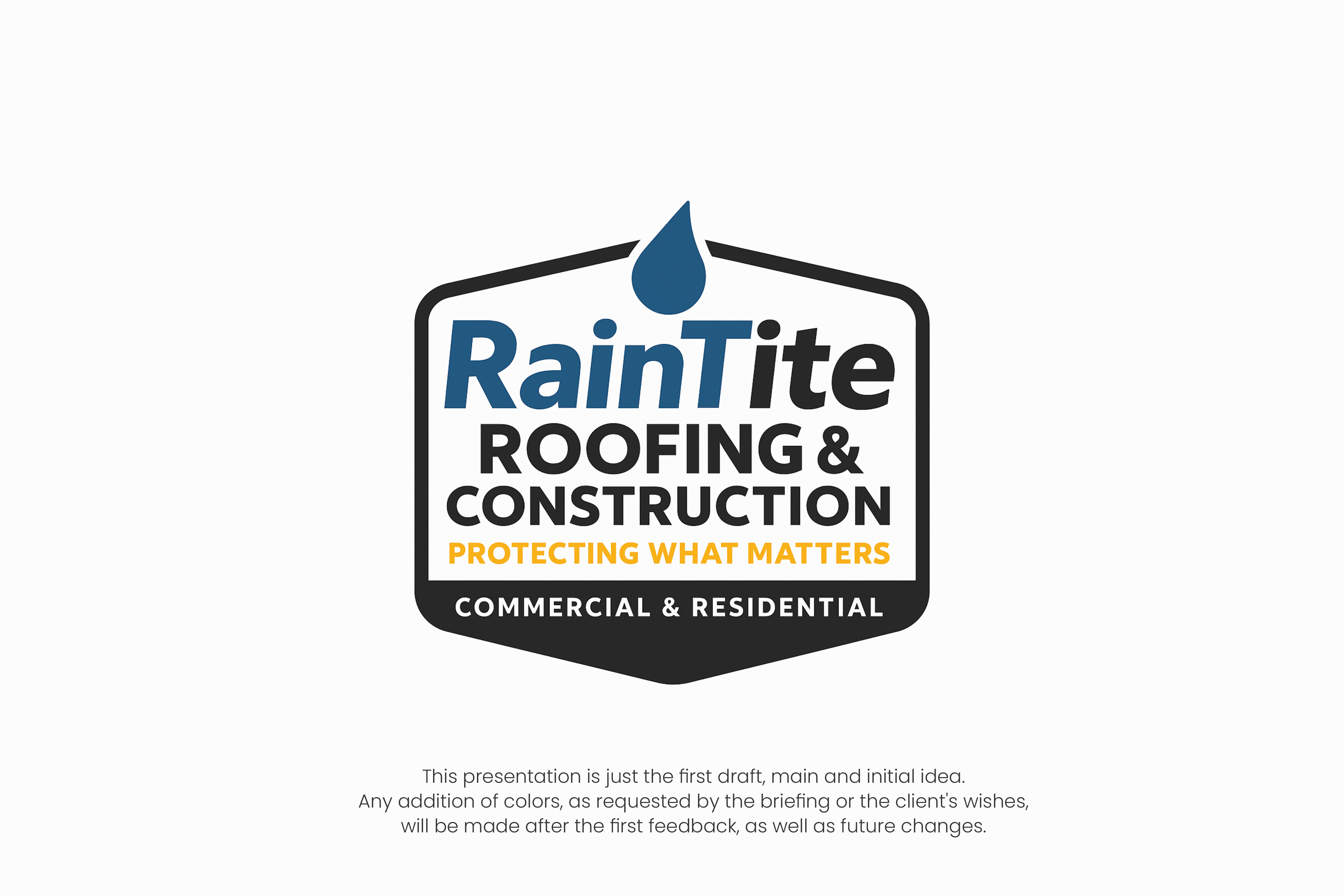 Logo Design by AwesoMind for RainTite Roofing & Construction | Design #35426162