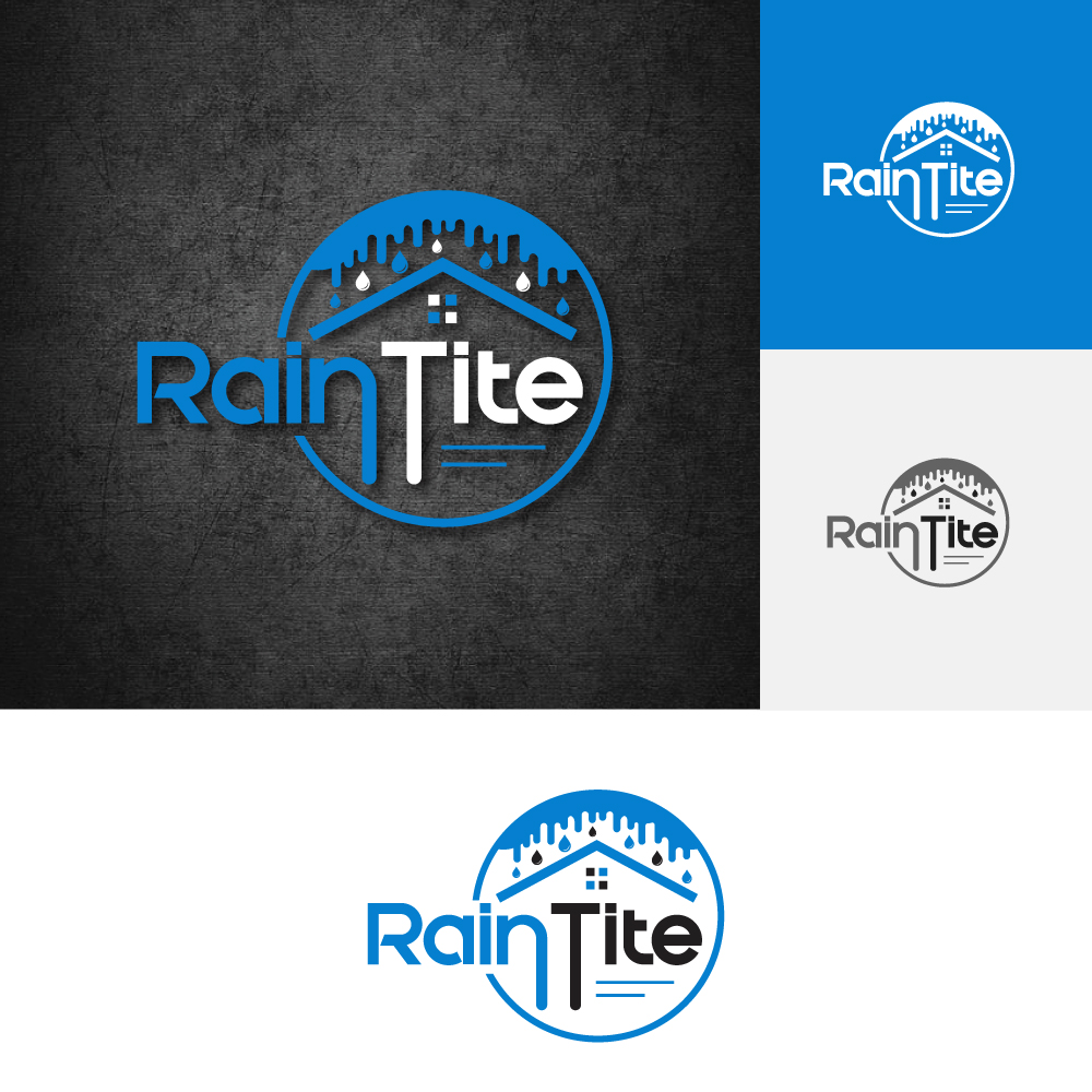 Logo Design by YourLogoMaster for RainTite Roofing & Construction | Design #35398907