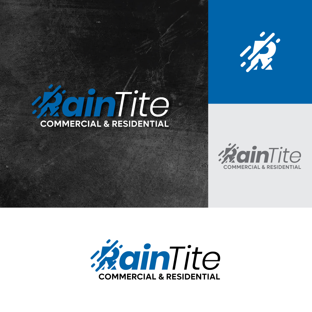 Logo-Design von YourLogoMaster für RainTite Roofing & Construction | Design #35398908