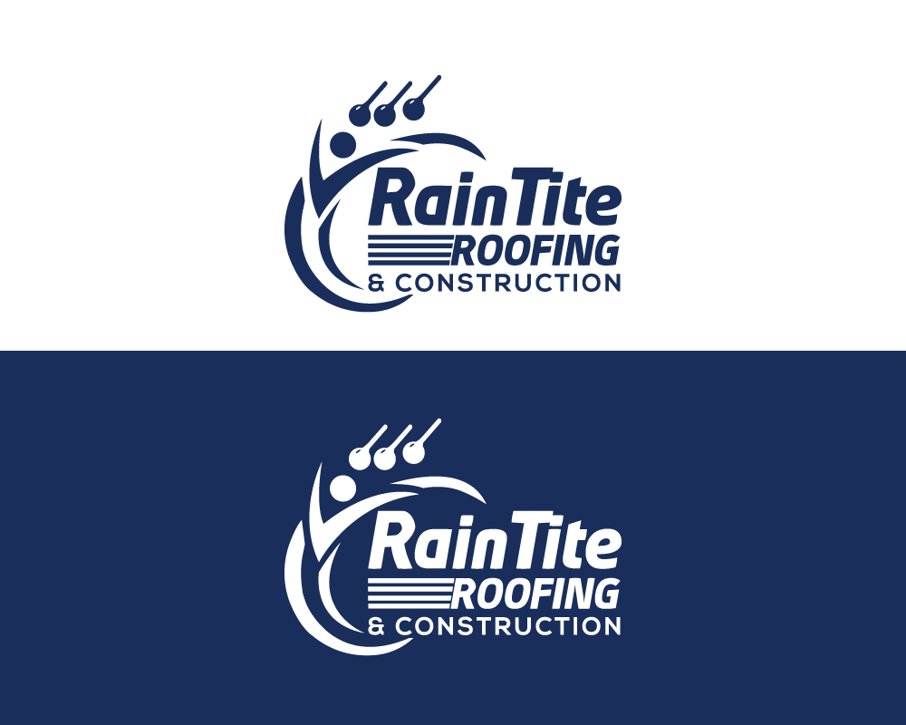 Logo Design by luxydesign for RainTite Roofing & Construction | Design #35387661