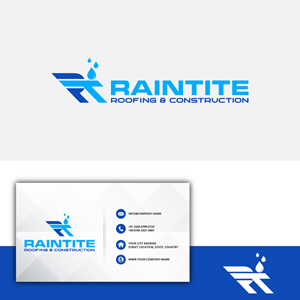 Logo-Design von SAM-ART für RainTite Roofing & Construction | Design: #35387759
