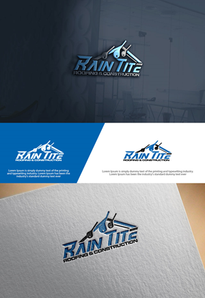 Logo Design by sulemani  creation for RainTite Roofing & Construction | Design: #35392035