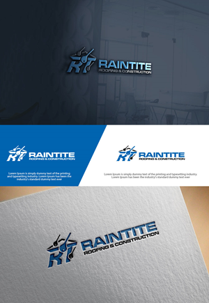 Logo Design by sulemani  creation for RainTite Roofing & Construction | Design: #35392036