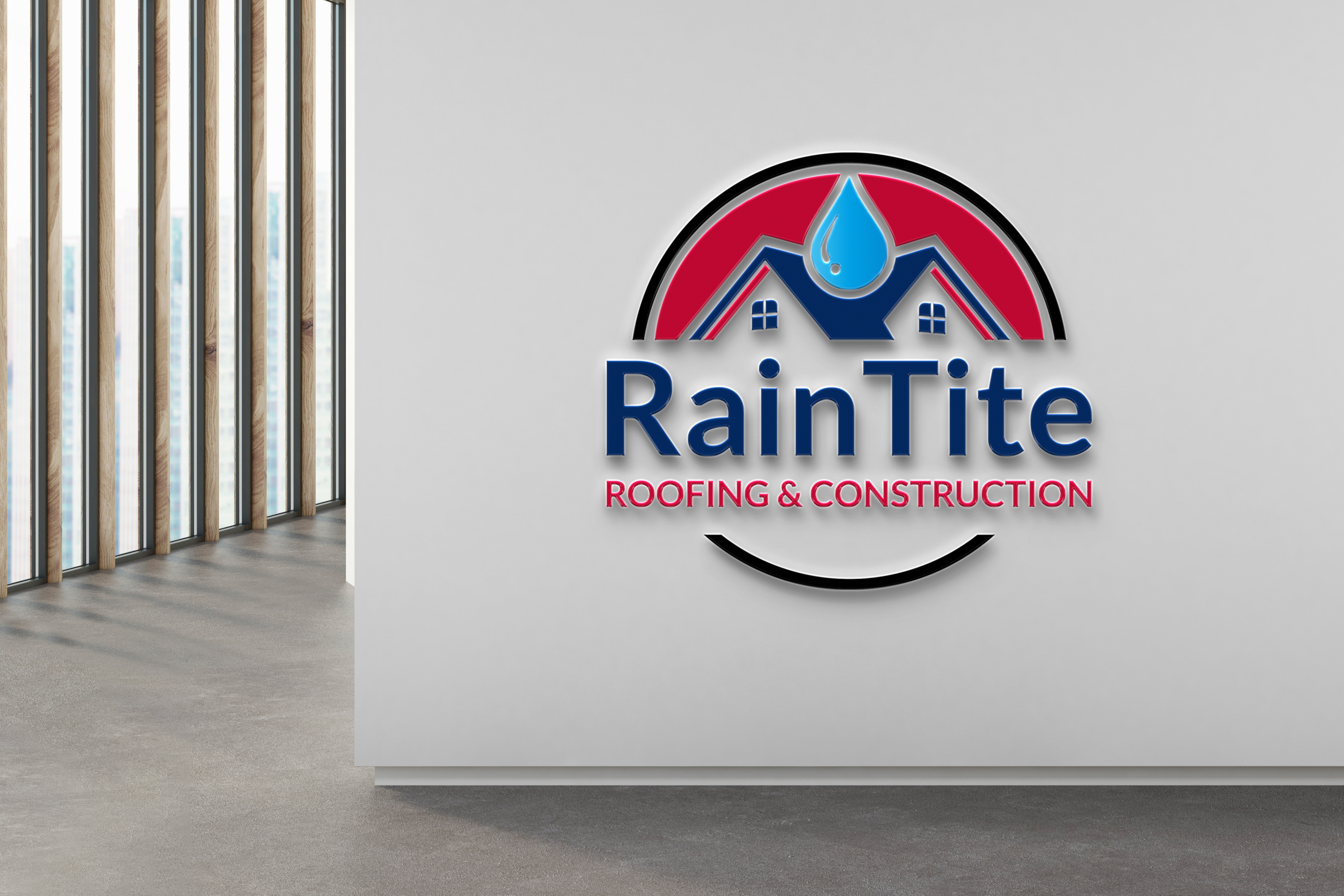 Design de Logo par niajul hok pour RainTite Roofing & Construction | Design #35396027