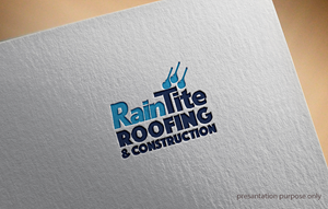 Logo Design by GTO  design for RainTite Roofing & Construction | Design: #35387608