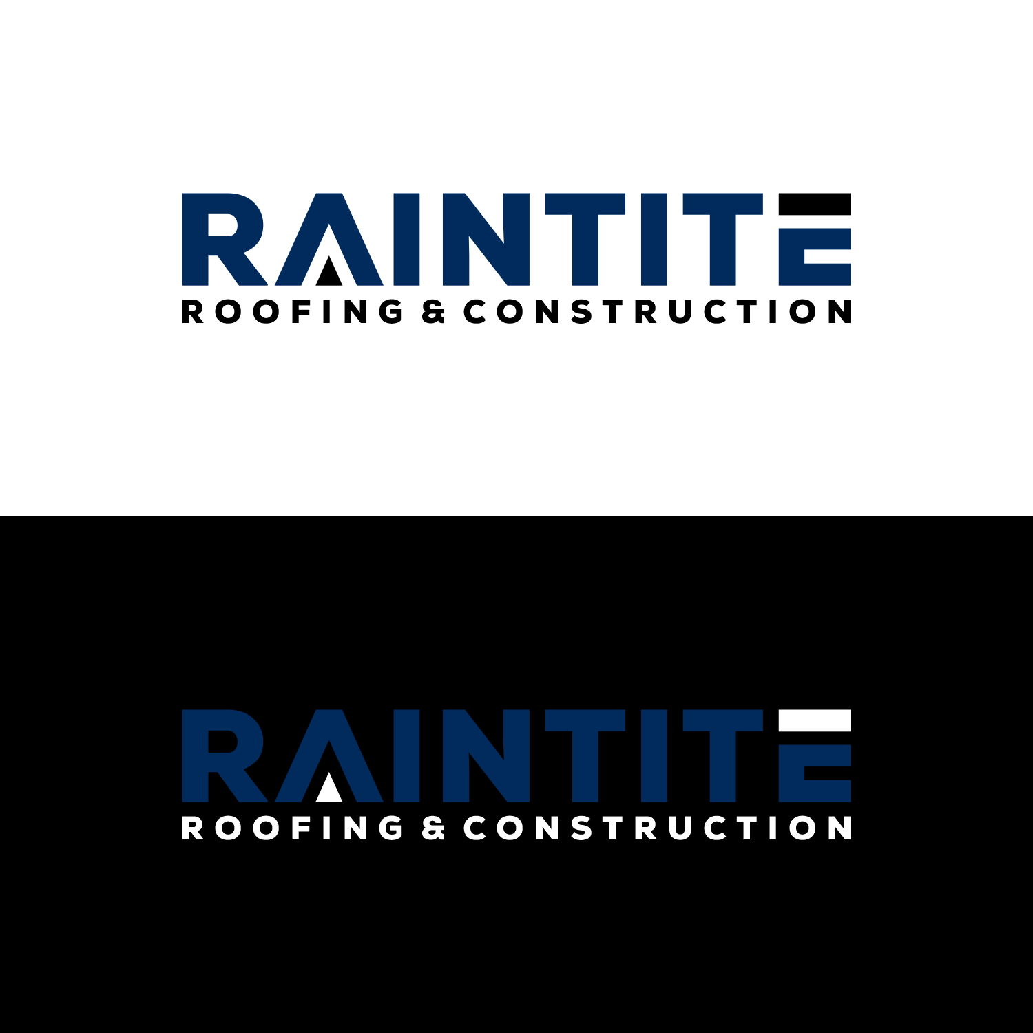 Logo Design by 16surya for RainTite Roofing & Construction | Design #35389624