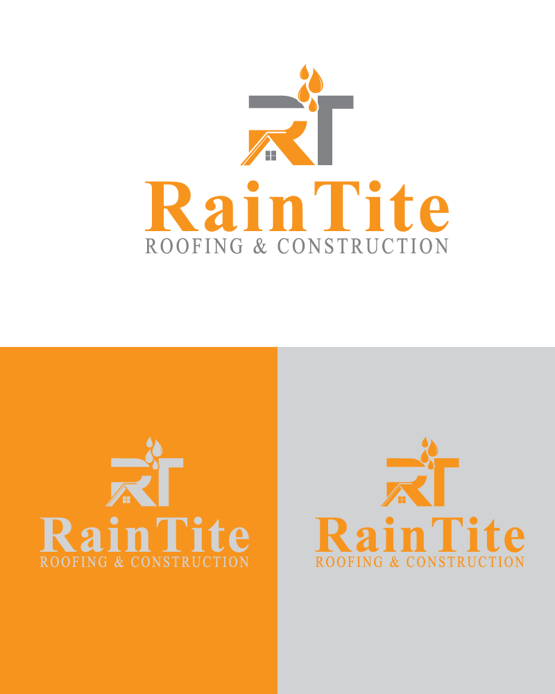 Logo Design by QURAISIHAMZA6006 for RainTite Roofing & Construction | Design #35394496