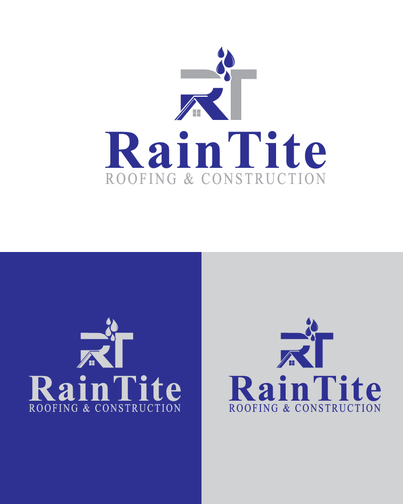 Logo Design by QURAISIHAMZA6006 for RainTite Roofing & Construction | Design #35394497