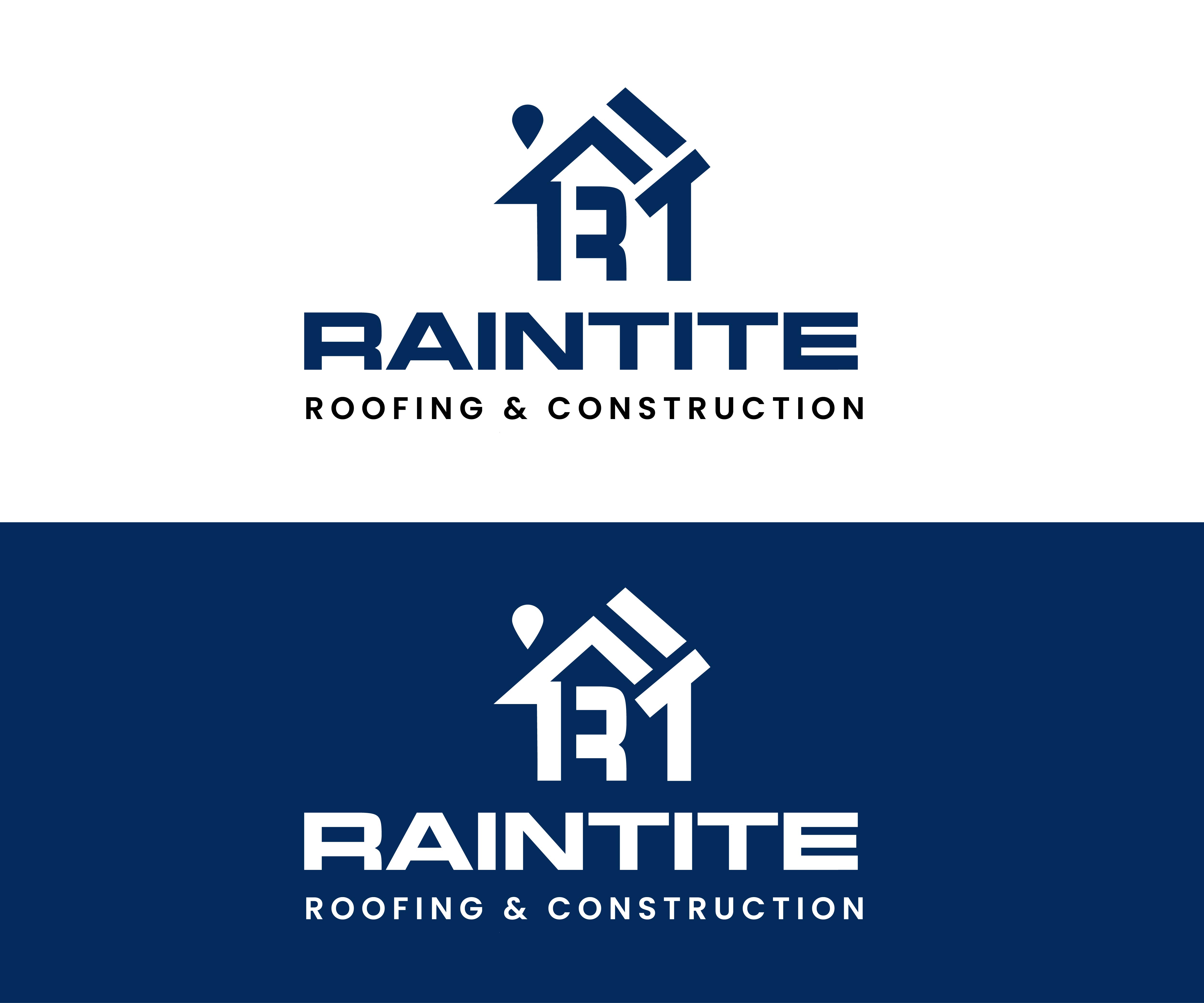 Logo Design by zahralotusa for RainTite Roofing & Construction | Design #35427870