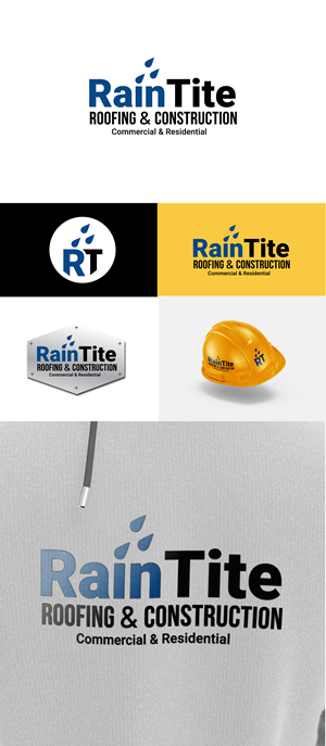 Logo Design by Alif think for RainTite Roofing & Construction | Design: #35391065