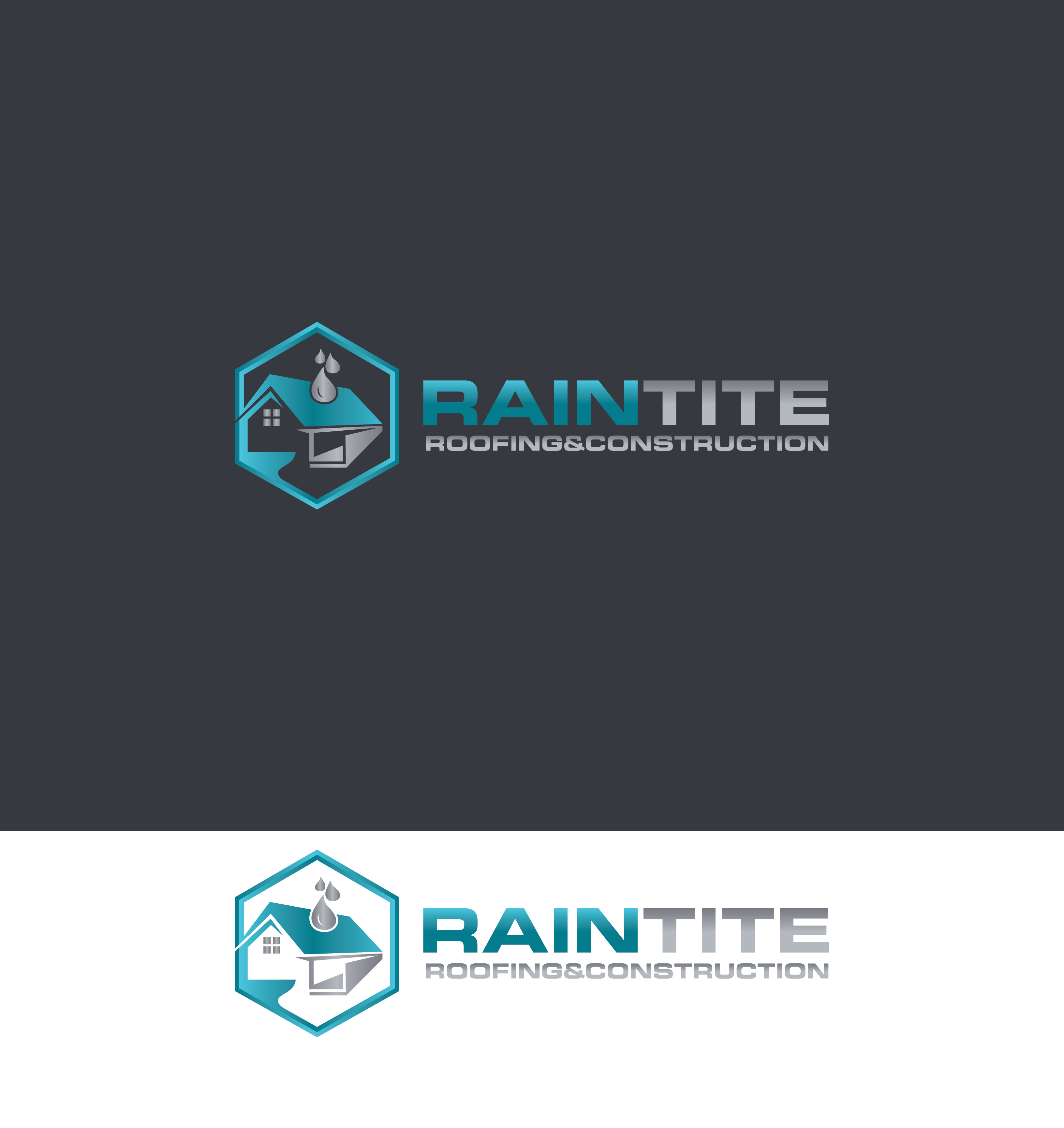 Logo Design by tawangmangu for RainTite Roofing & Construction | Design #35387889