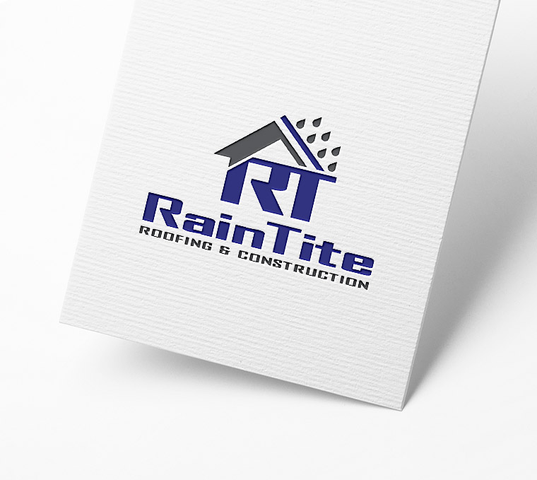 Logo Design by Pilot_DesignR™ for RainTite Roofing & Construction | Design #35389061