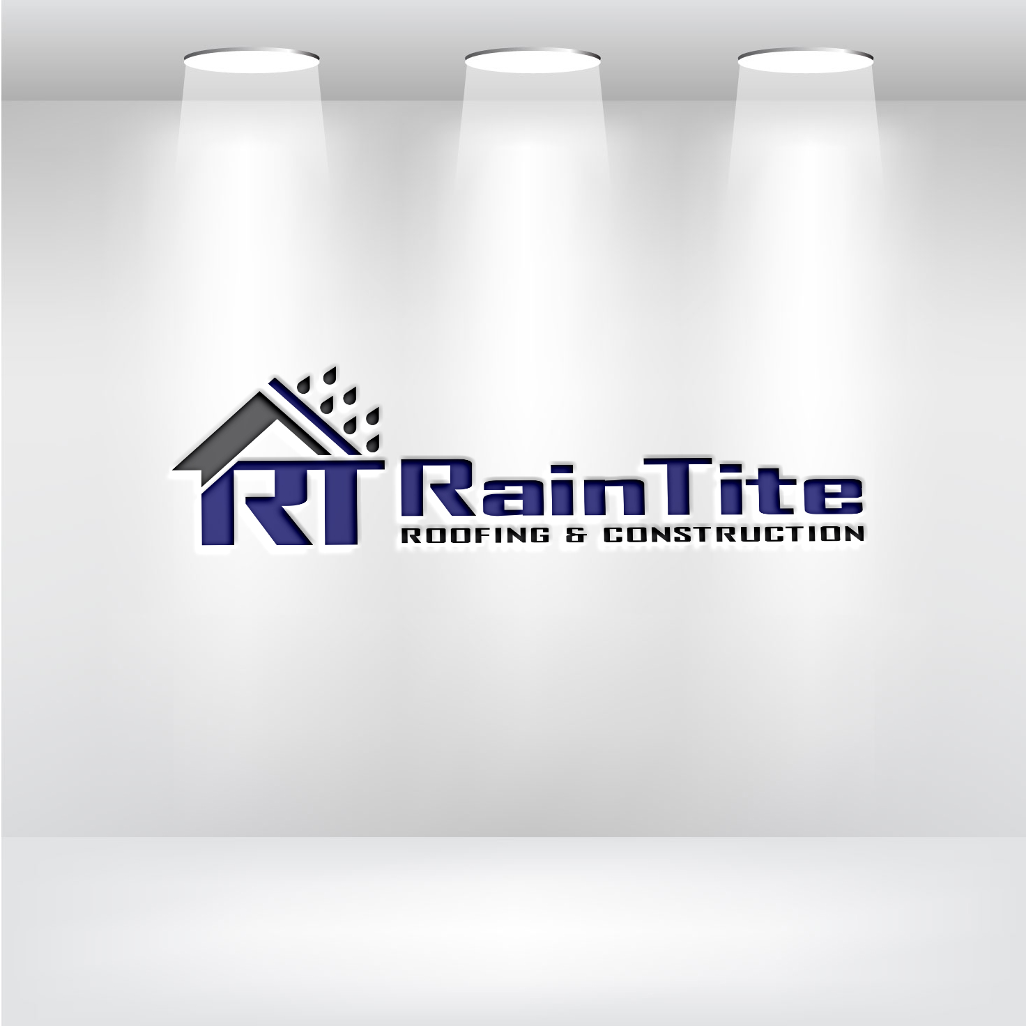 Diseño de Logo por Pilot_DesignR™ para RainTite Roofing & Construction | Diseño #35389062