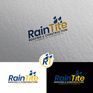 Logo Design by Alex Henry for RainTite Roofing & Construction | Design: #35386990