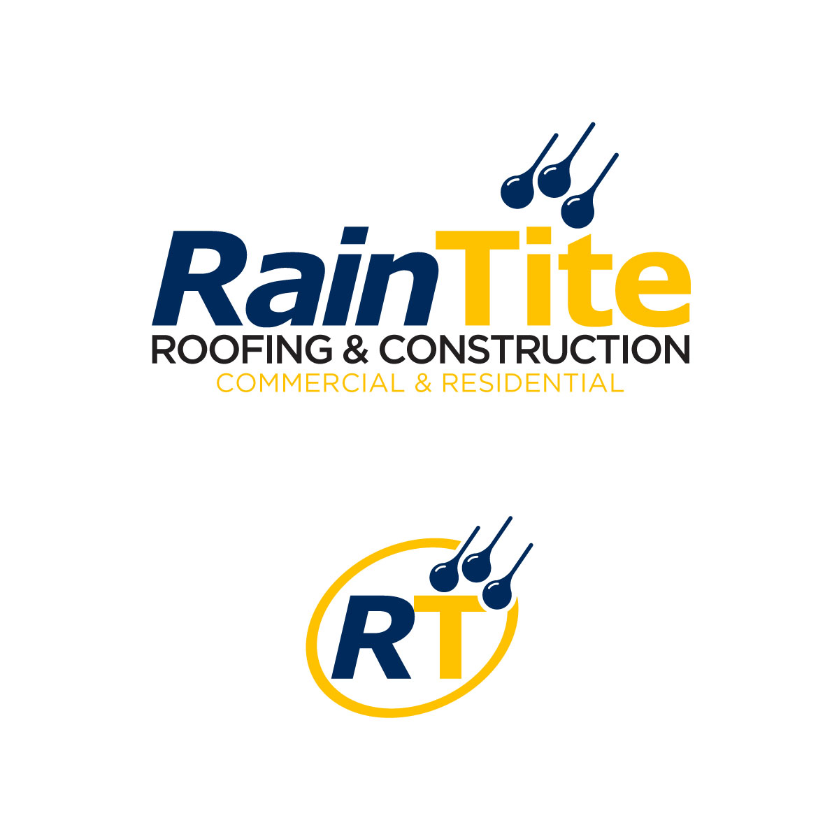 Logo Design by Alex Henry for RainTite Roofing & Construction | Design #35387071