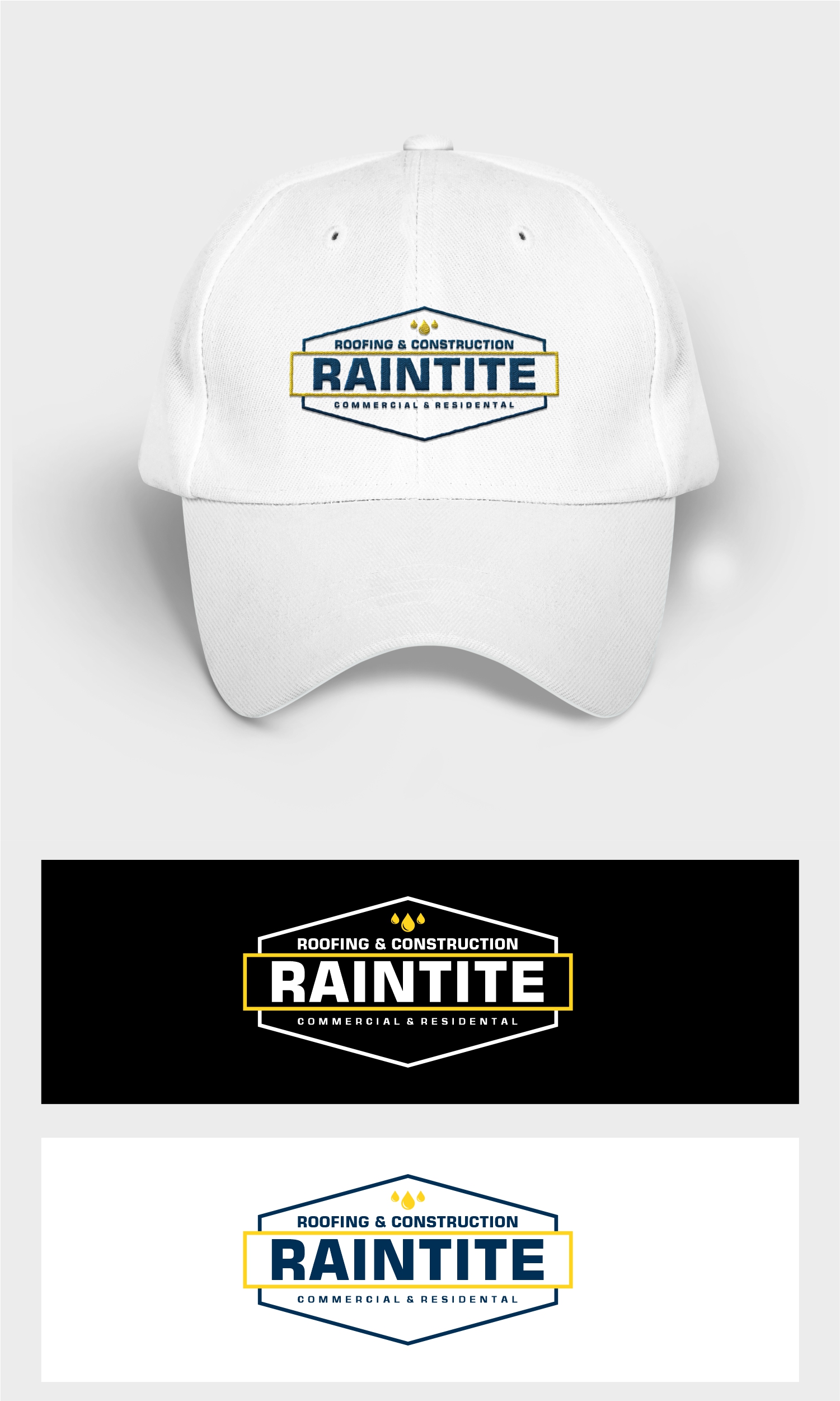 Logo Design by arumdesign for RainTite Roofing & Construction | Design #35387687
