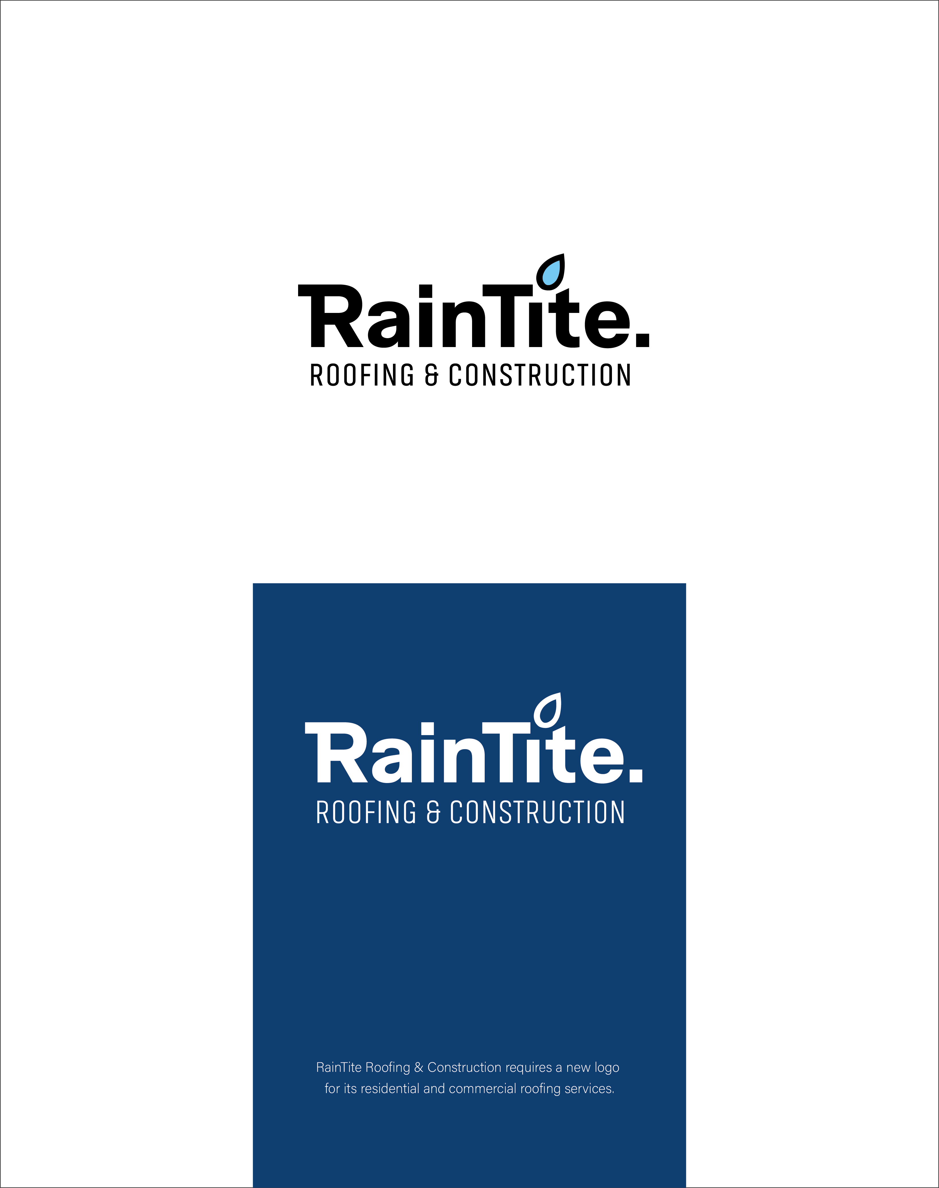 Design de Logo par AndyMang pour RainTite Roofing & Construction | Design #35408772