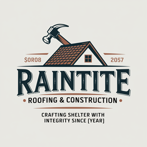 Logo-Design von Mukuuu für RainTite Roofing & Construction | Design: #35394192