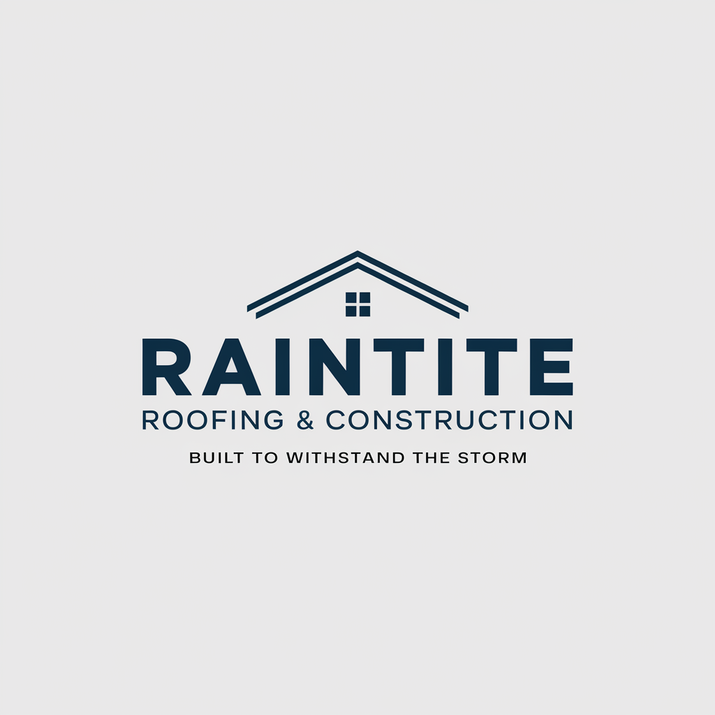 Logo Design by Mukuuu for RainTite Roofing & Construction | Design #35394193