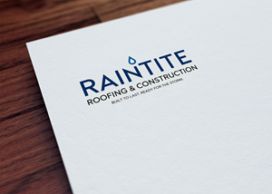 Logo Design by Majesty Design  for RainTite Roofing & Construction | Design: #35388417
