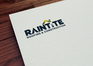 Logo Design by Majesty Design  for RainTite Roofing & Construction | Design: #35388418