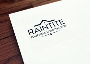 Logo Design by Majesty Design  for RainTite Roofing & Construction | Design: #35388421