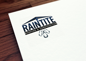 Logo Design by Majesty Design  for RainTite Roofing & Construction | Design: #35388428