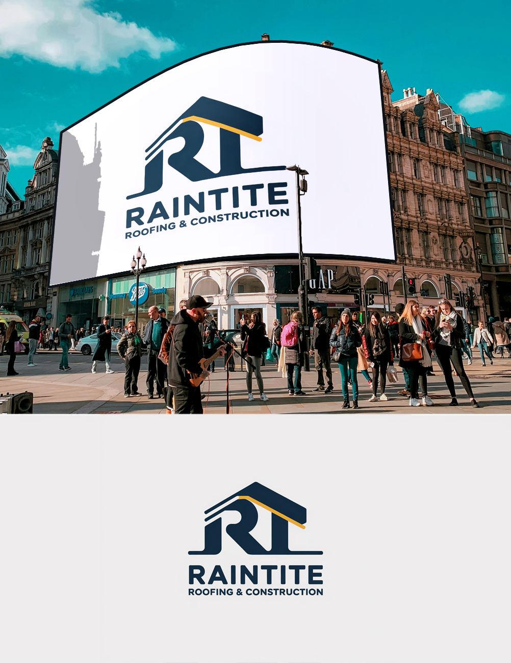 Design de Logo par riya08 pour RainTite Roofing & Construction | Design #35417501