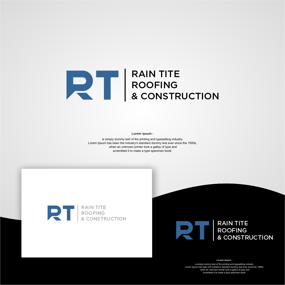Diseño de Logo por skylart28 para RainTite Roofing & Construction | Diseño #35391741