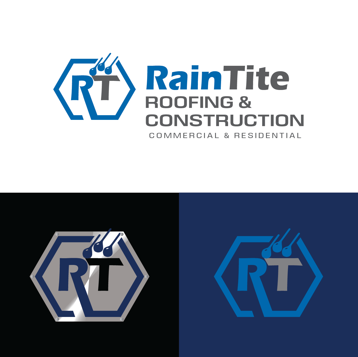 Diseño de Logo por dhamkith para RainTite Roofing & Construction | Diseño #35421171