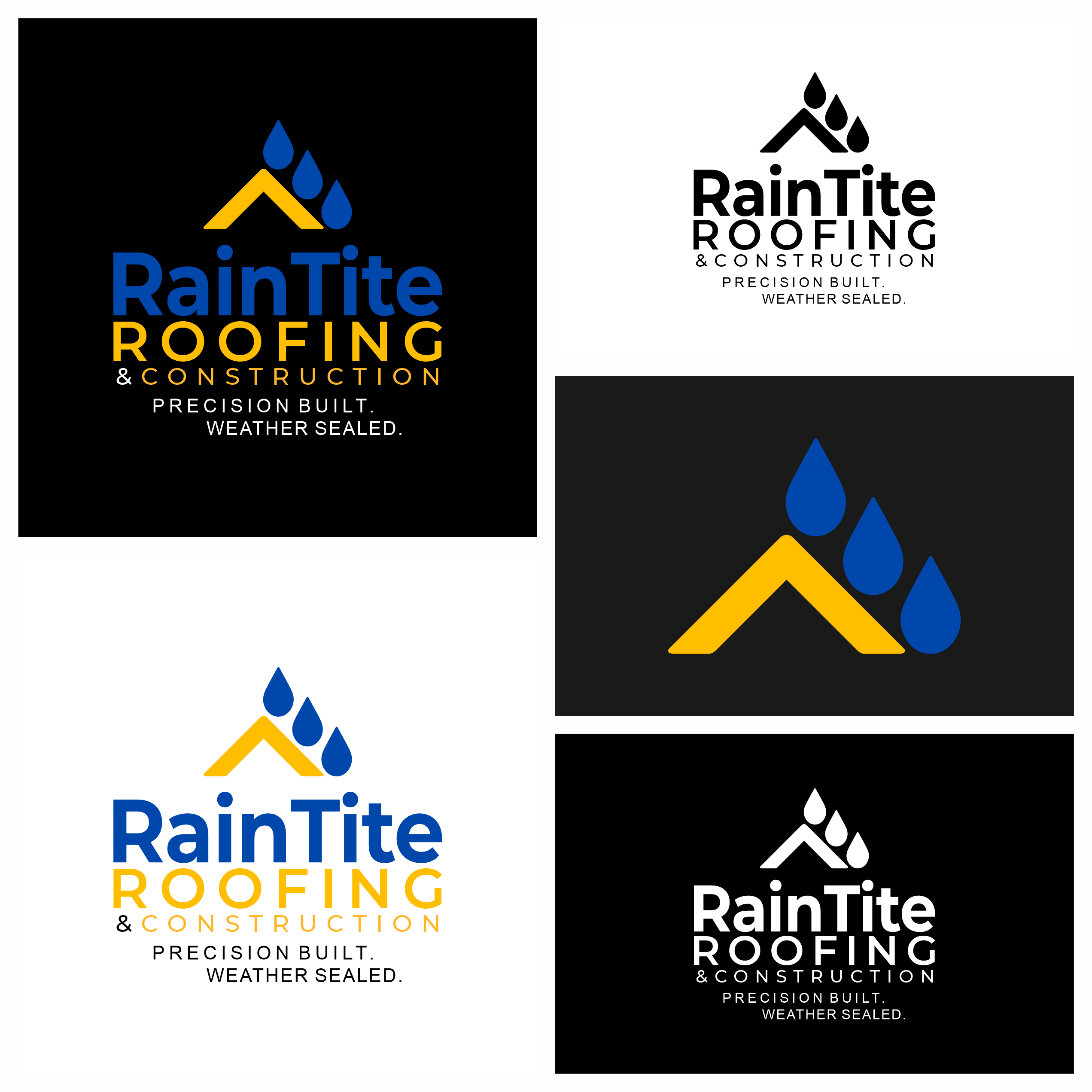 Design de Logo par Tod pour RainTite Roofing & Construction | Design #35426031