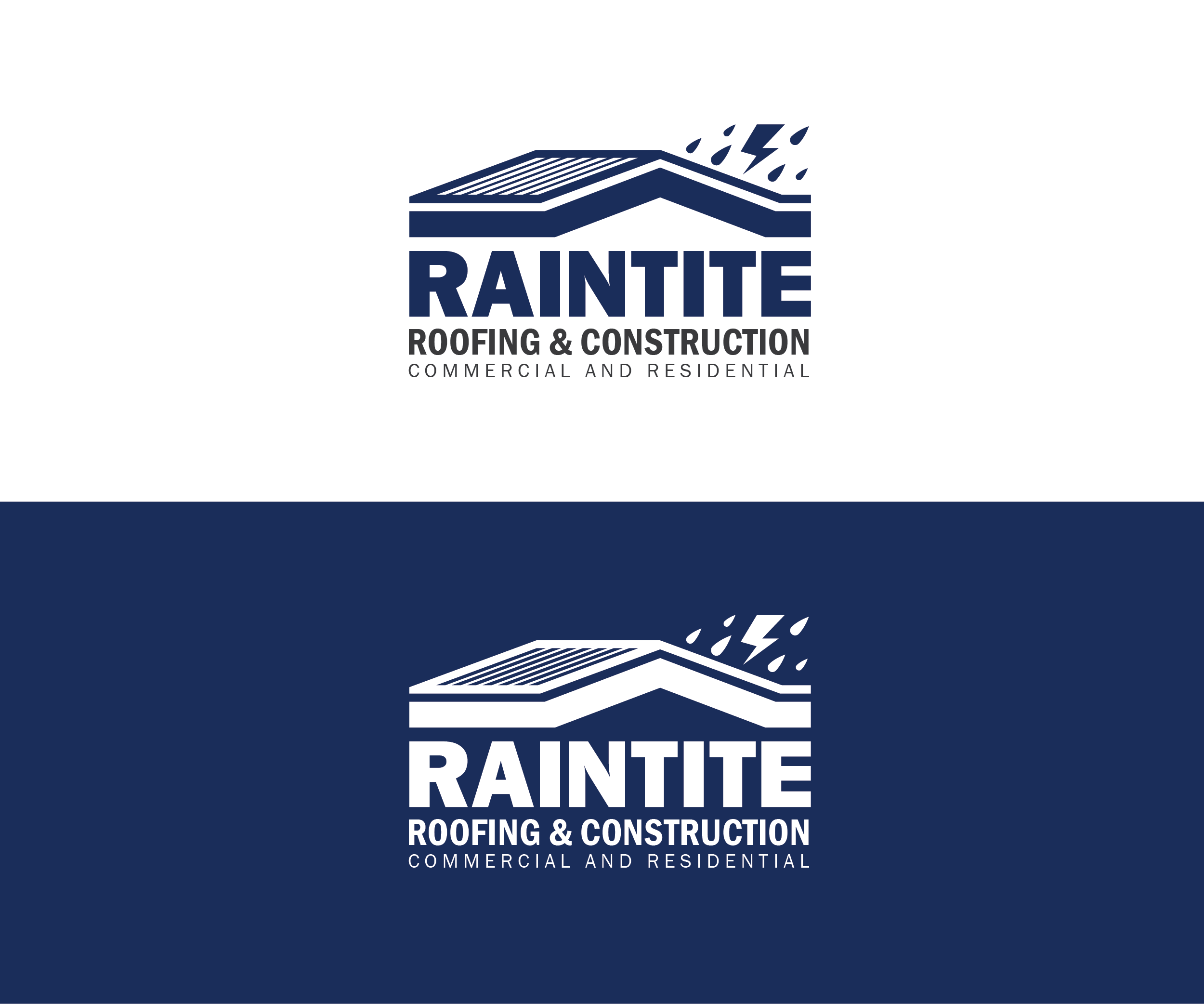 Logo Design by Kreadiv for RainTite Roofing & Construction | Design #35401747