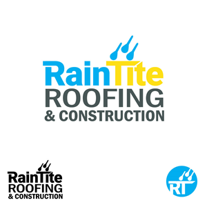 Logo Design by Pixelideas for RainTite Roofing & Construction | Design: #35393046