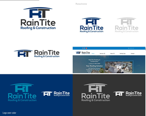 Logo Design by DesignMX (Renan Mejia) for RainTite Roofing & Construction | Design: #35391975
