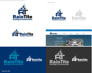 Logo Design by DesignMX (Renan Mejia) for RainTite Roofing & Construction | Design: #35391976